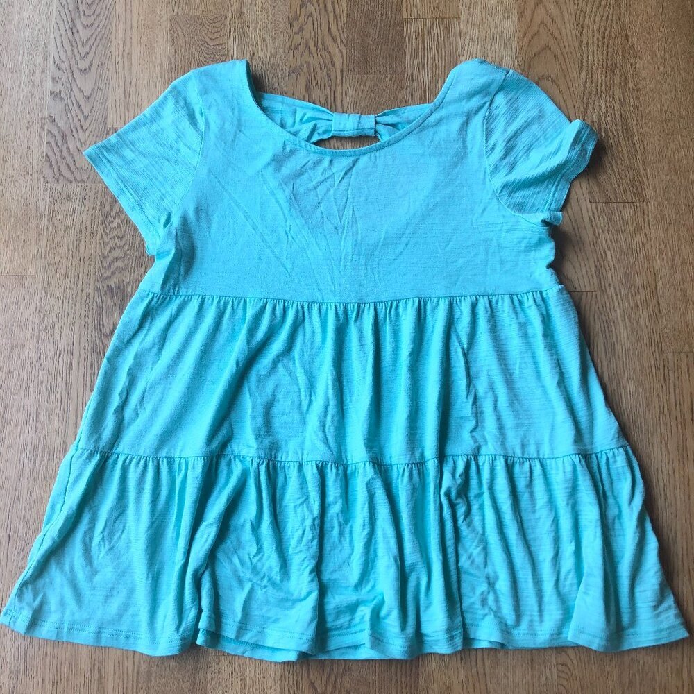 Pink Lily Sea Foam Green Top Size XS